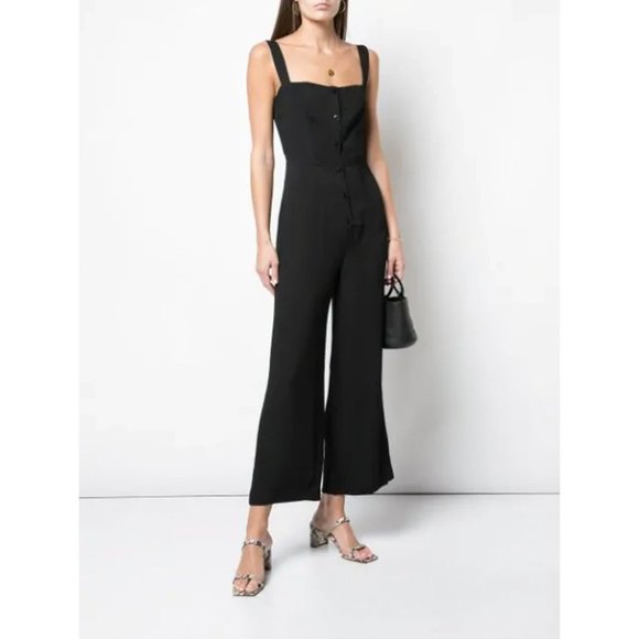 Reformation Pants - Reformation Black Della Crepe Jumpsuit Size 2